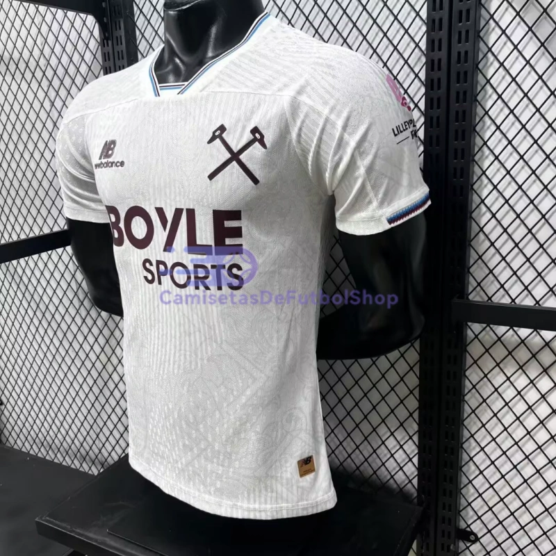 Camiseta West Ham United 2026/2027 2ª Equipación Blanco (EDICIÓN JUGADOR)