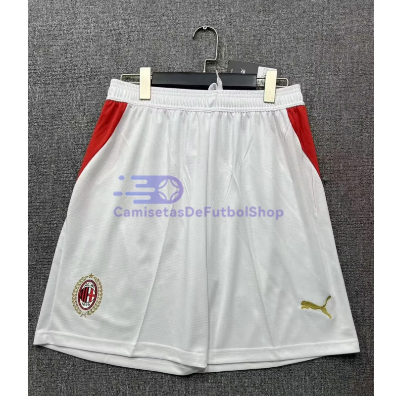 Pantalón Corto AC Milan 2026/2027 2ª Equipación Blanco