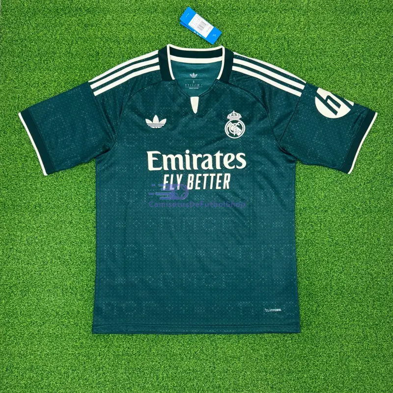 Camiseta Real Madrid 2026/2027 2ª Equipación Verde Oscuro con Parche HP