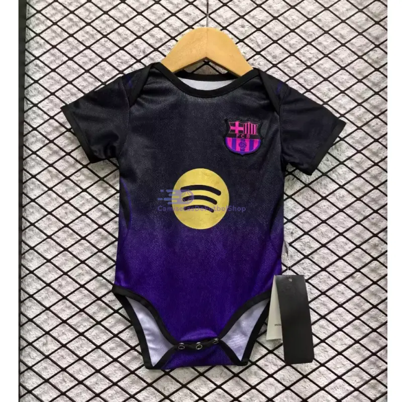 Camiseta Barcelona 2026/2027 2ª Equipación Negro/Morado Baby