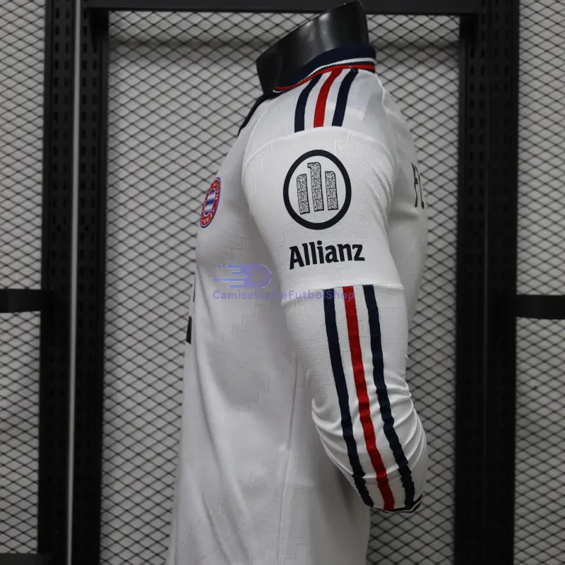 Camiseta Bayern Múnich 2026/2027 2ª Equipación ML Blanco (EDICIÓN JUGADOR)