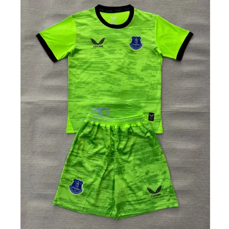 Camiseta de Portero Everton FC 2026/2027 1ª Equipación Verde Niño Kit