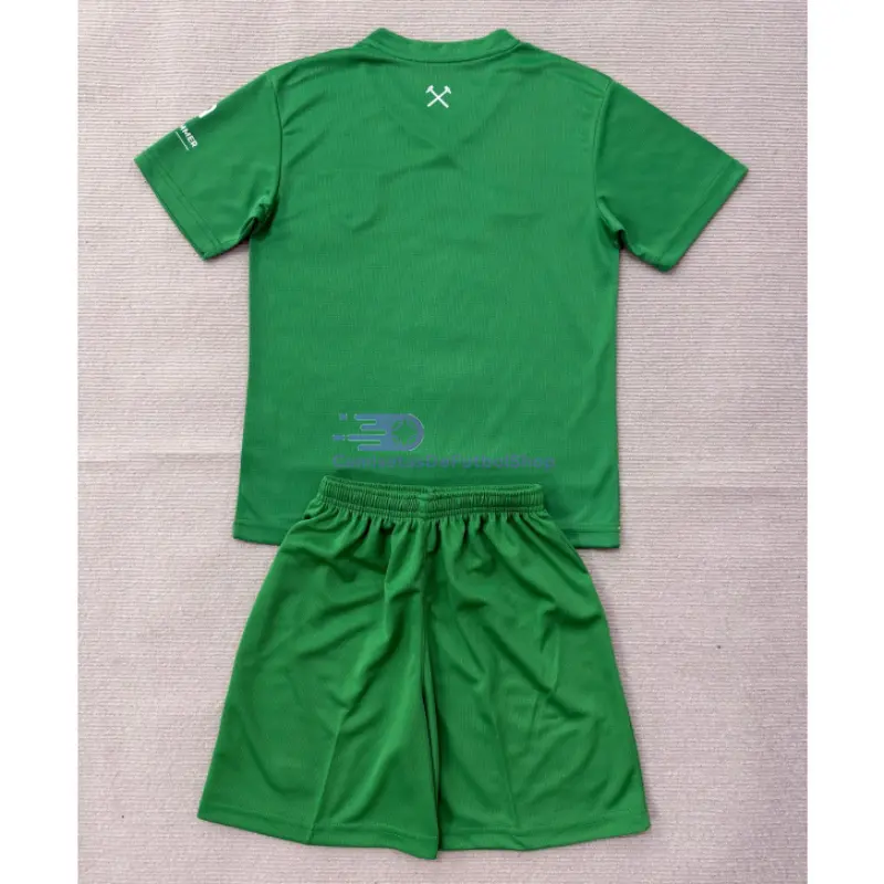 Camiseta de Portero West Ham United 2026/2027 1ª Equipación 2026/2027 Verde Niño Kit