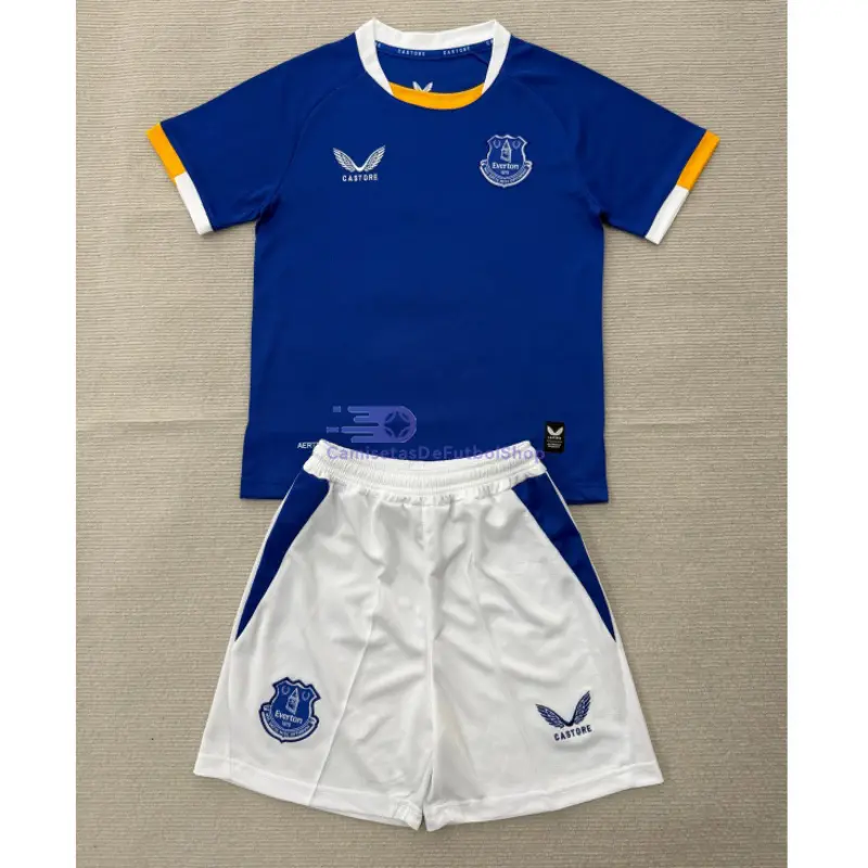 Camiseta Everton FC 2026/2027 1ª Equipación Azul Niño Kit