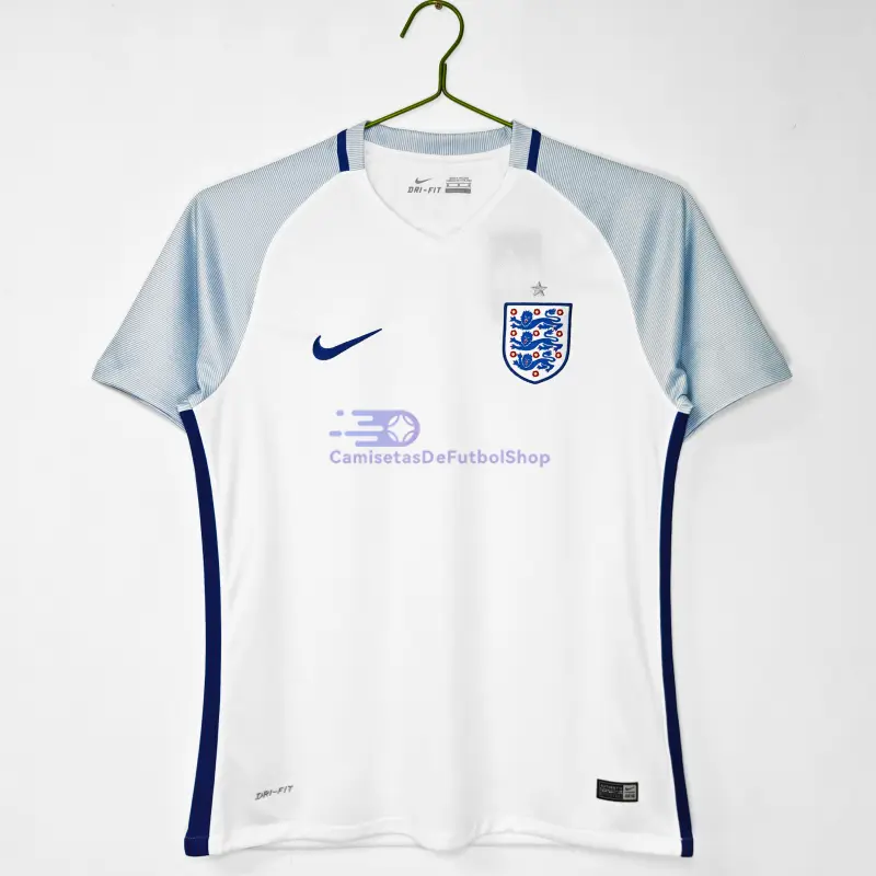 Camiseta Inglaterra 2016 1ª Equipación Retro Blanco