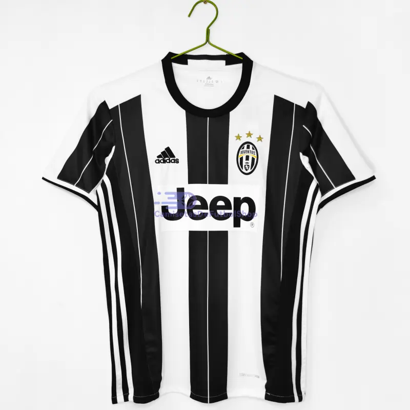 Camiseta Juventus 2016/2017 1ª Equipación Retro Negro/Blanco