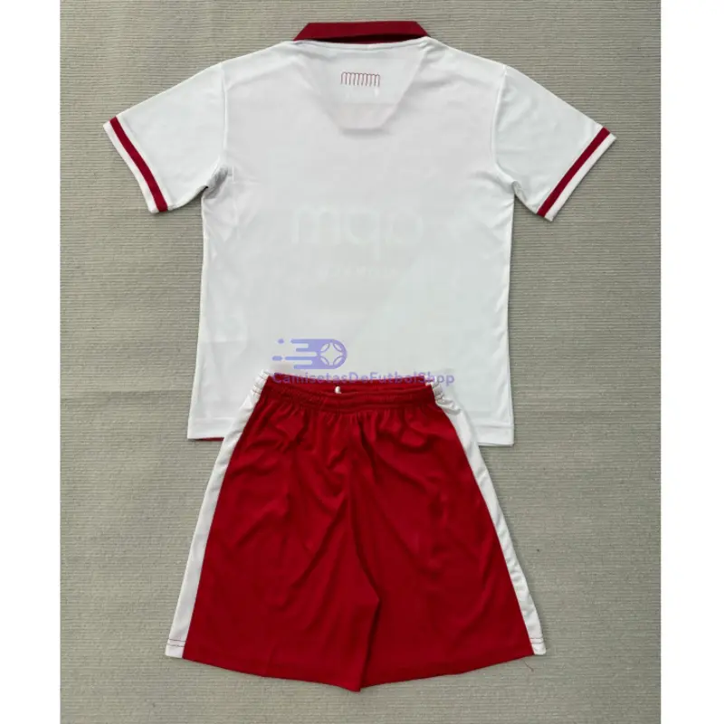 Camiseta Monaco 2026/2027 1ª Equipación Rojo/Blanco Niño Kit