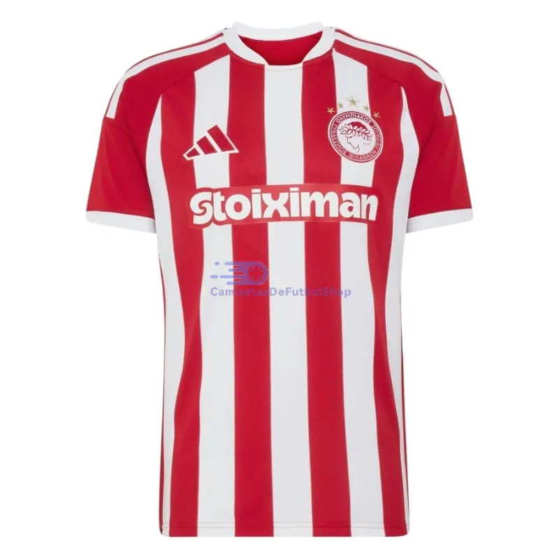 Camiseta Olympiakos 2026/2027 1ª Equipación Rojo/Blanco