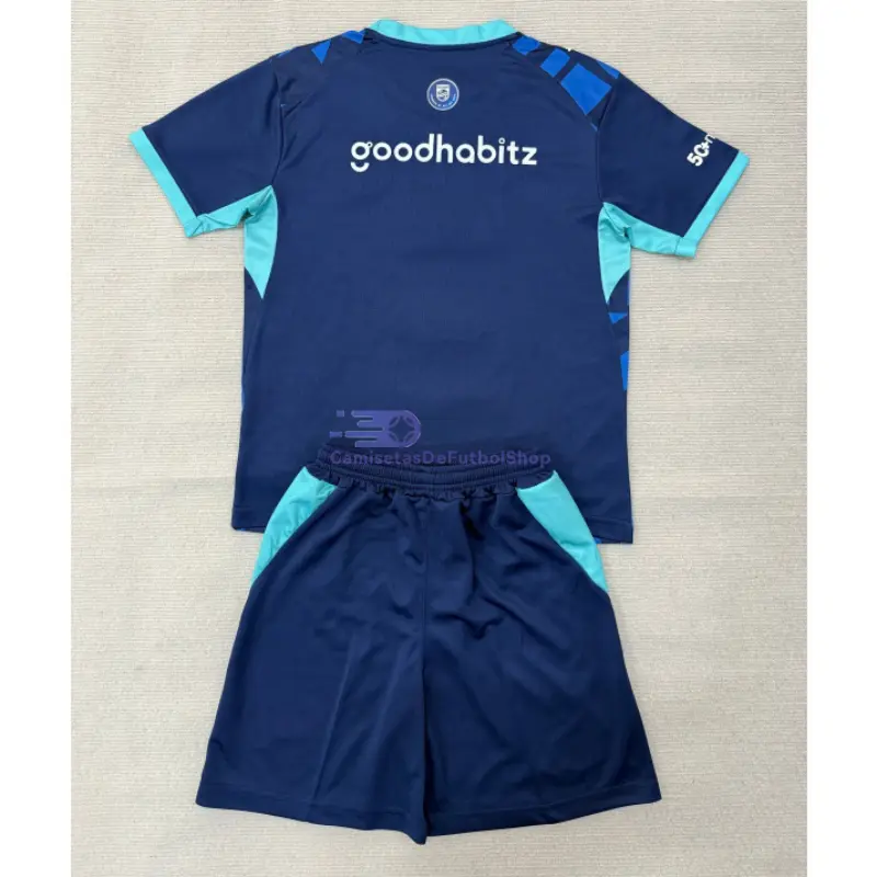 Camiseta PSV Eindhoven 2026/2027 4ª Equipación Azul Niño Kit