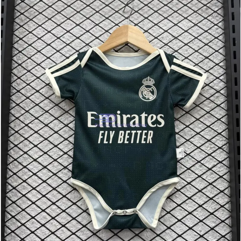 Camiseta Real Madrid 2026/2027 2ª Equipación Verde Oscuro Baby
