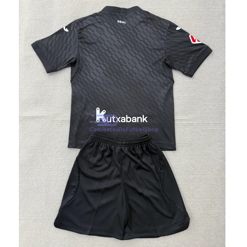 Camiseta Real Sociedad 2026/2027 2ª Equipación Negro con Parche La Liga