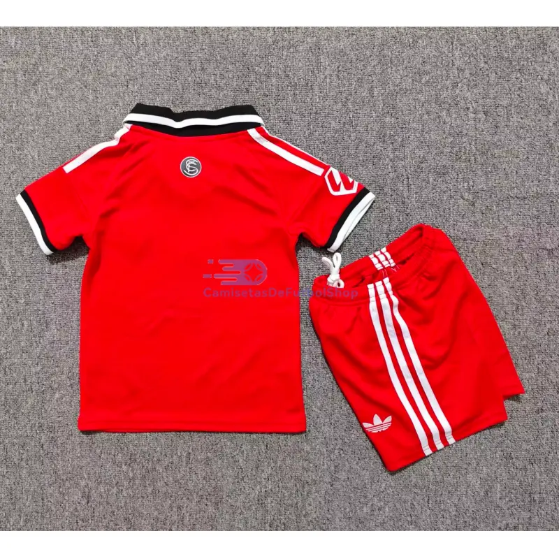 Camiseta Sevilla FC 2026/2027 2ª Equipación Rojo Niño Kit con Parche La Liga