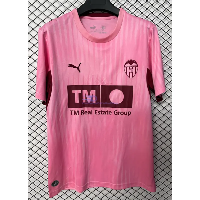 Camiseta Valencia 2026/2027 3ª Equipación Rosa con Parche La Liga
