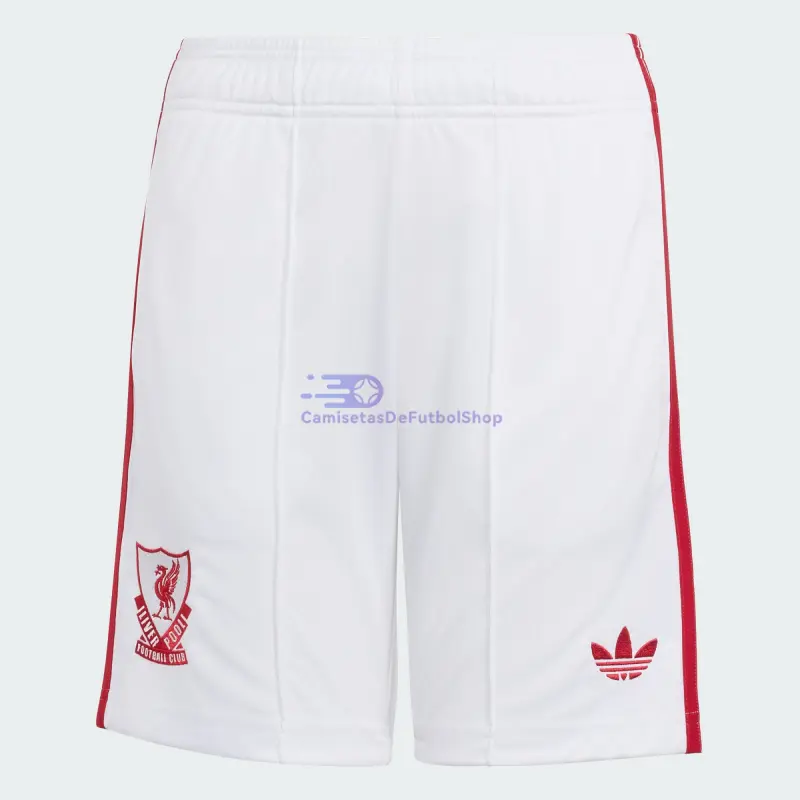 Pantalón Corto Liverpool 2026/2027 2ª Equipación Blanco