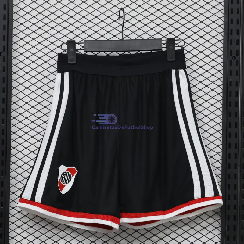 Pantalón Corto Plate River 2026/2027 1ª Equipación Negro (EDICIÓN JUGADOR)