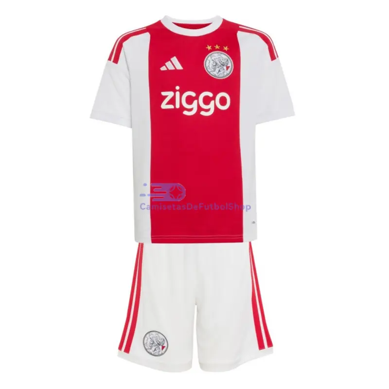 Camiseta Ajax 2026/2027 1ª Equipación Rojo/Blanco Niño Kit