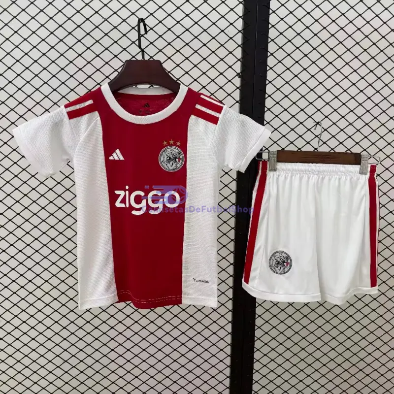 Camiseta Ajax 2026/2027 1ª Equipación Rojo/Blanco Niño Kit