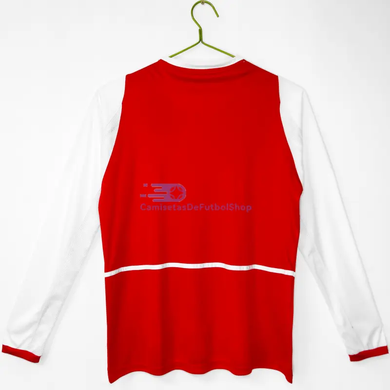 Camiseta Arsenal 2002/04 1ª Equipación Retro ML Rojo/Blanco