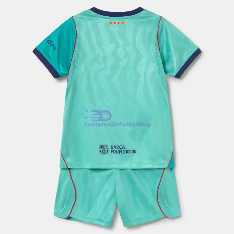 Camiseta Barcelona 2026/2027 3ª Equipación Verde Niño Kit