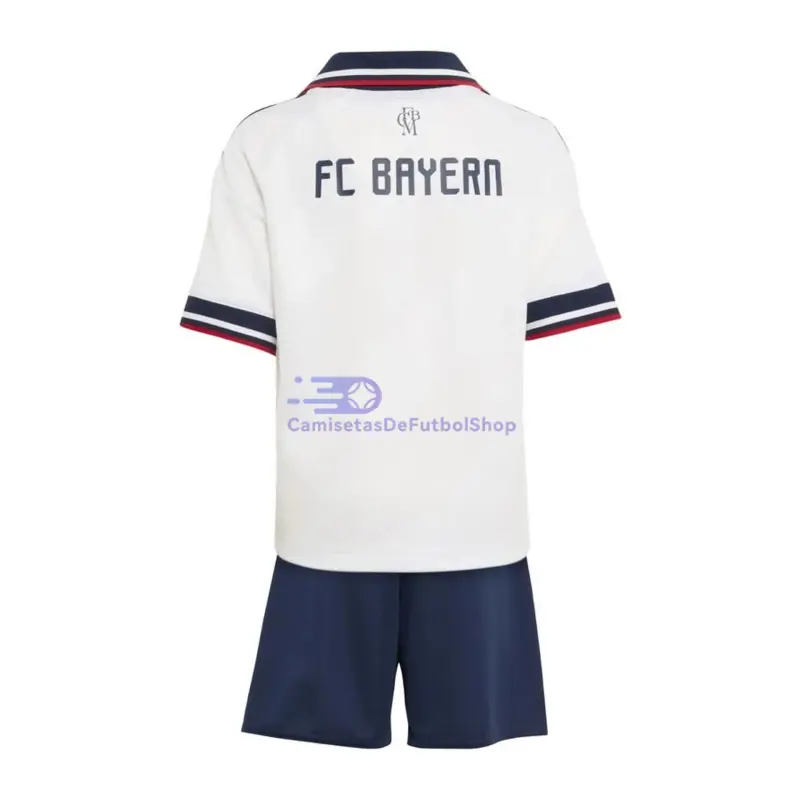 Camiseta Bayern Múnich 2026/2027 2ª Equipación Blanco Niño Kit