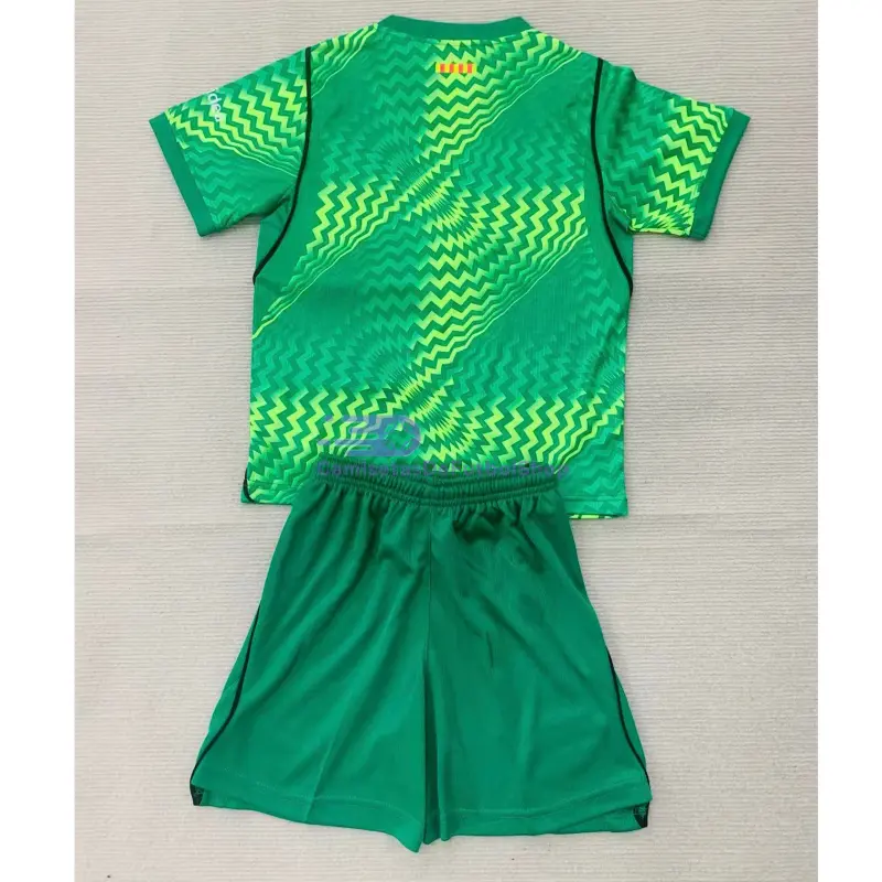 Camiseta de Portero Barcelona 2026/2027 1ª Equipación Verde Niño Kit
