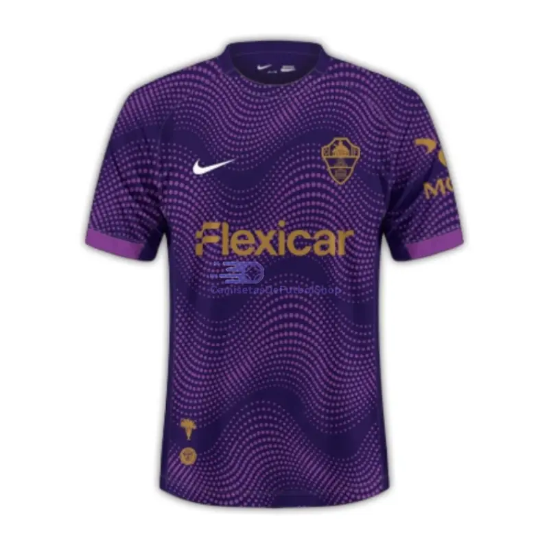 Camiseta Elche 2026/2027 2ª Equipación Morado con Parche La Liga