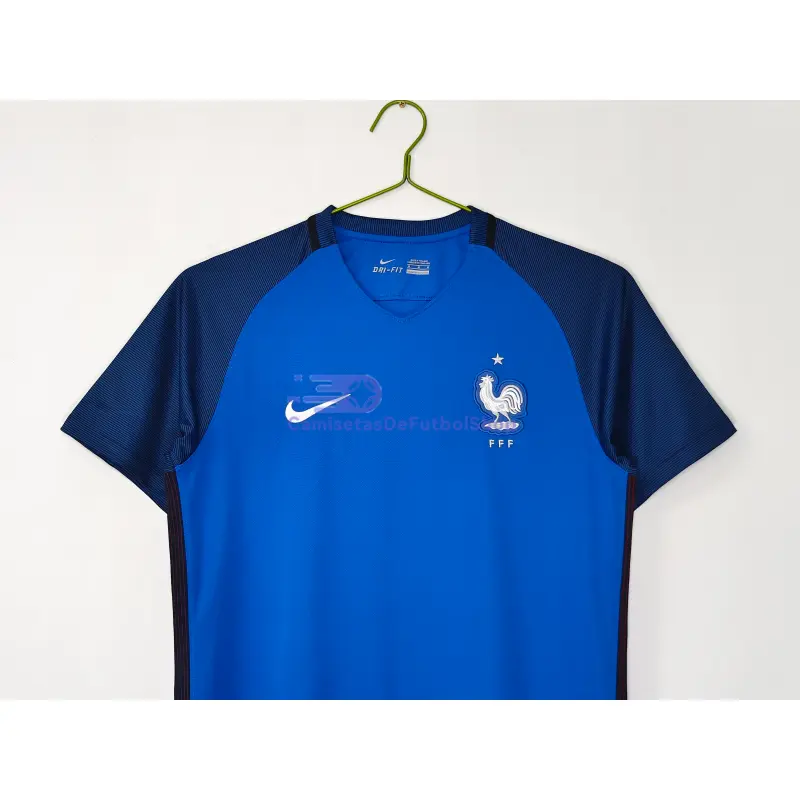 Camiseta Francia 2016 1ª Equipación Retro Azul