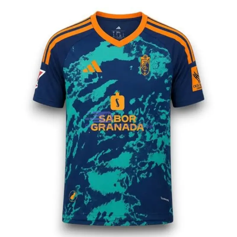 Camiseta Granada 2026/2027 2ª Equipación Azul/Verde con Parche La Liga