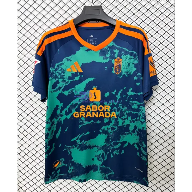 Camiseta Granada 2026/2027 2ª Equipación Azul/Verde con Parche La Liga