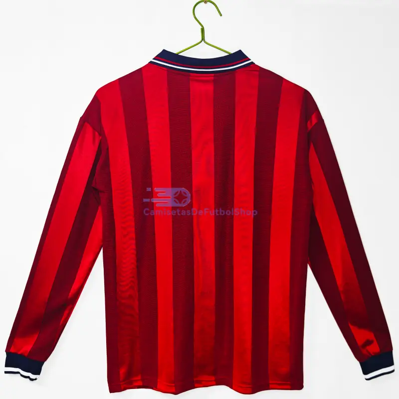 Camiseta Inglaterra 1998 2ª Equipación Retro ML Rojo