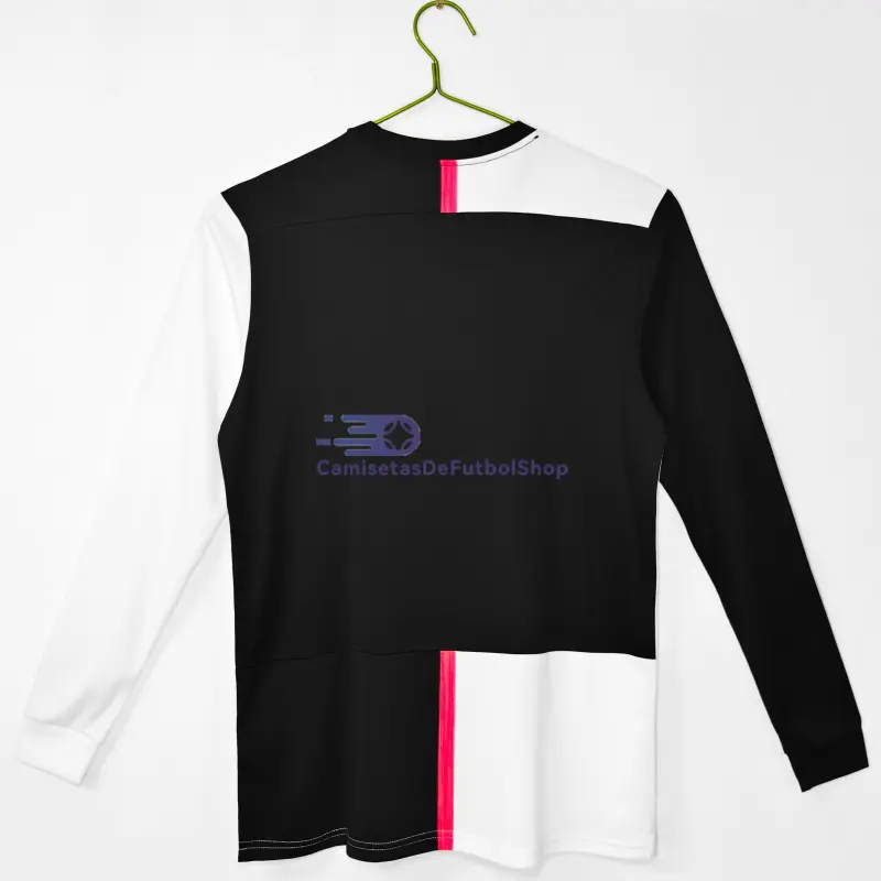 Camiseta Juventus 2019/20 1ª Equipación Retro ML Negro/Blanco
