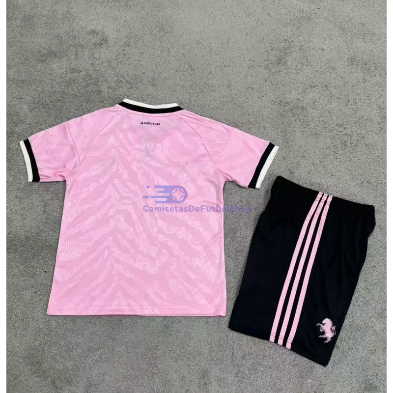 Camiseta Juventus 2026/2027 2ª Equipación Rosa Niño Kit