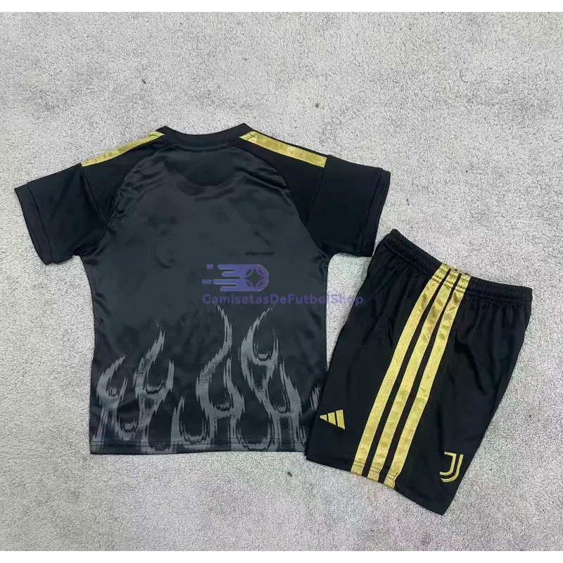 Camiseta Juventus 2026/2027 3ª Equipación Negro Niño Kit
