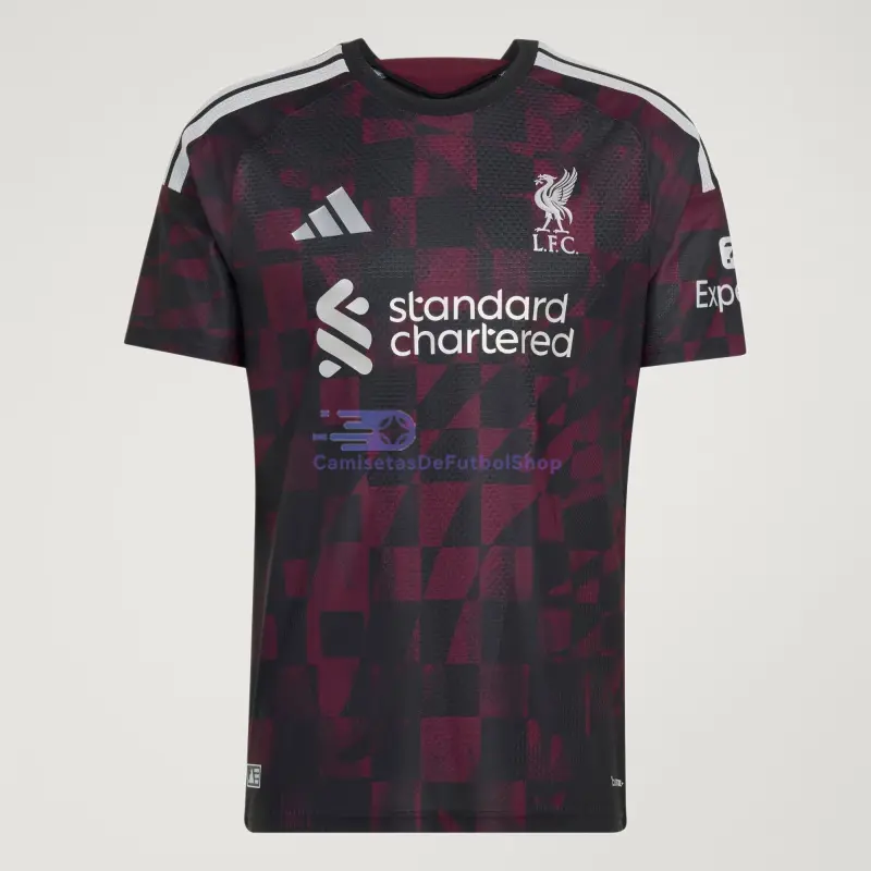 Camiseta Liverpool 2026/2027 3ª Equipación Negro/Rojo Oscuro