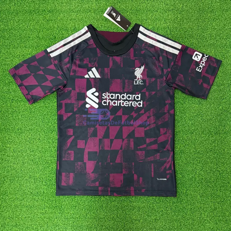 Camiseta Liverpool 2026/2027 3ª Equipación Negro/Rojo Oscuro