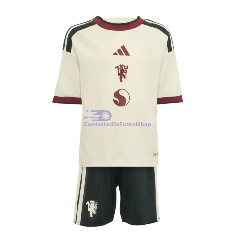 Camiseta Manchester United 2026/2027 3ª Equipación Blanco Niño Kit
