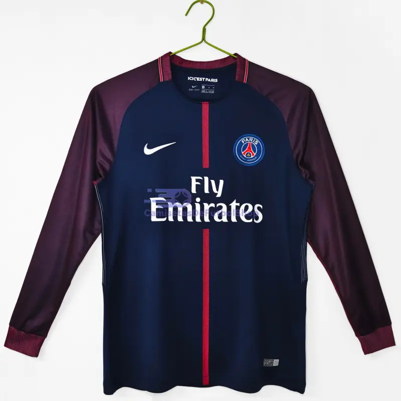 Camiseta PSG 2017/18 1ª Equipación Retro ML Azul Marino