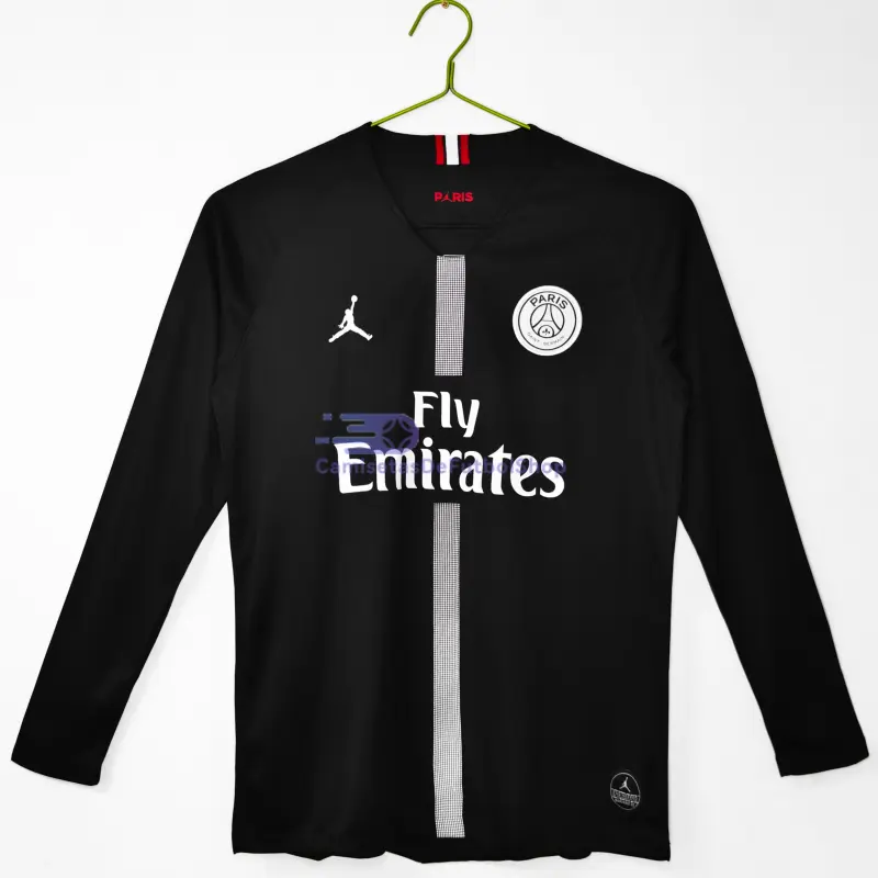 Camiseta PSG 2018/19 1ª Equipación Retro ML Negro