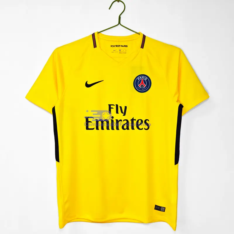 Camiseta PSG 2017/18 2ª Equipación Retro Amarillo
