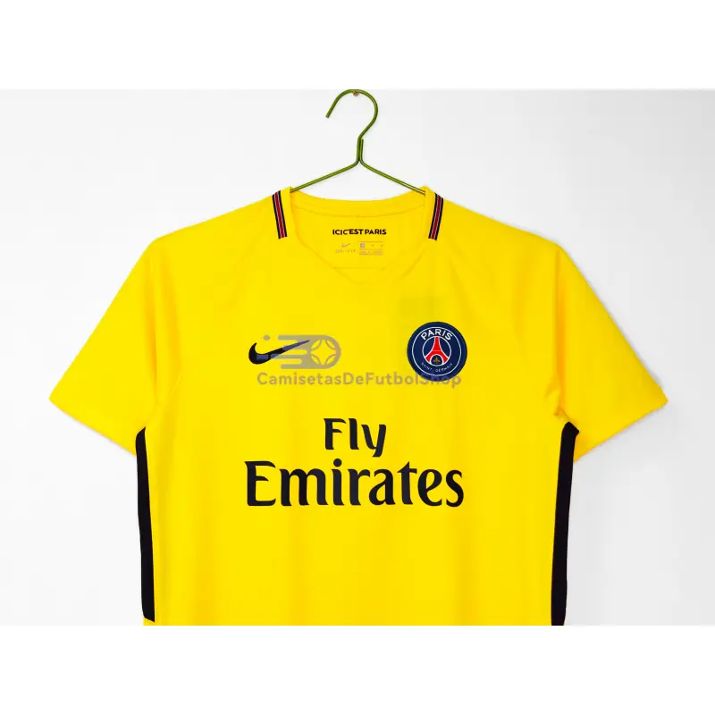 Camiseta PSG 2017/18 2ª Equipación Retro Amarillo