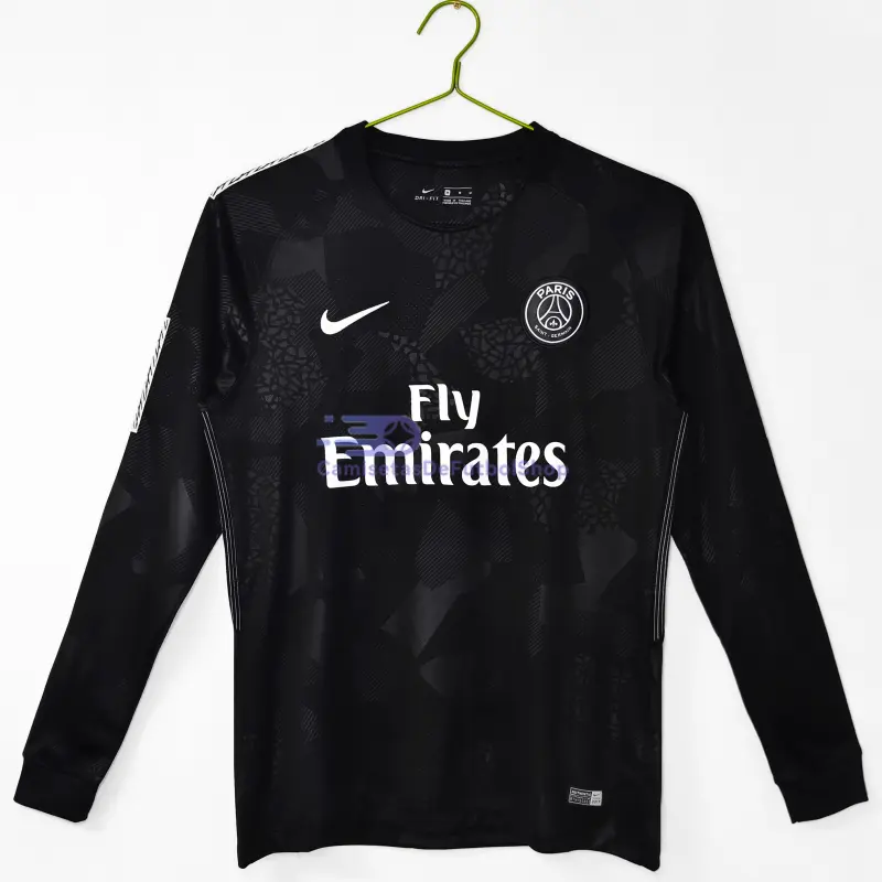 Camiseta PSG 2017/18 3ª Equipación Retro ML Negro