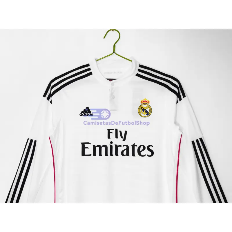 Camiseta Real Madrid 2014/15 1ª Equipación Retro ML Blanco