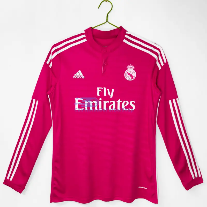 Camiseta Real Madrid 2014/15 2ª Equipación Retro ML Rosa