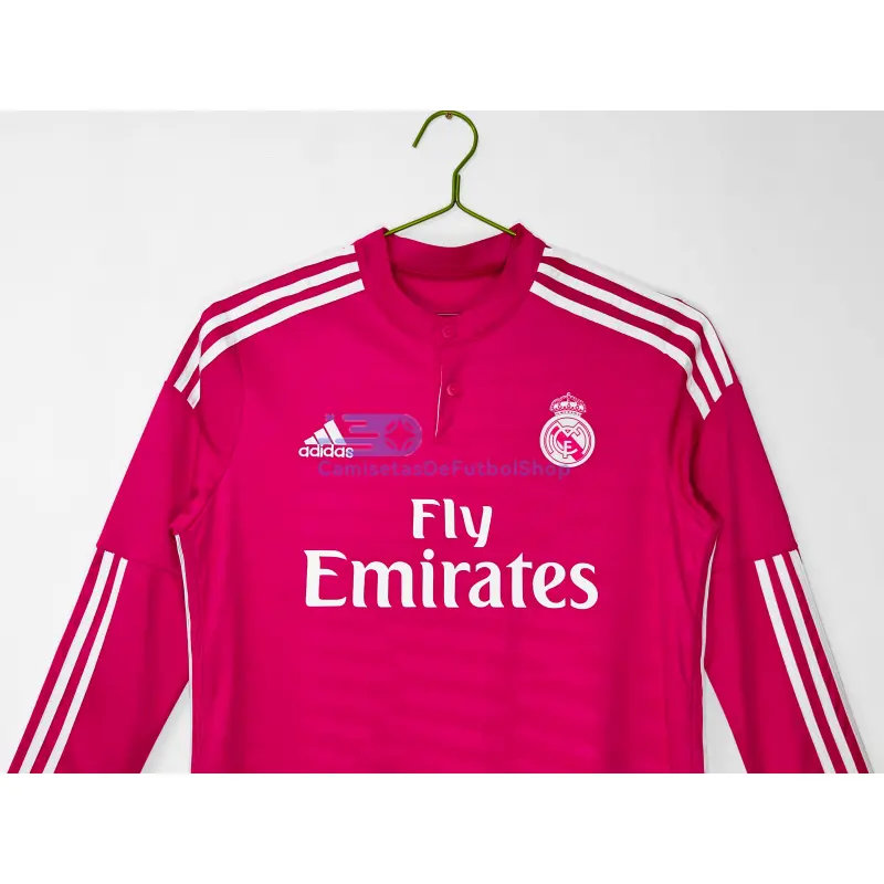 Camiseta Real Madrid 2014/15 2ª Equipación Retro ML Rosa