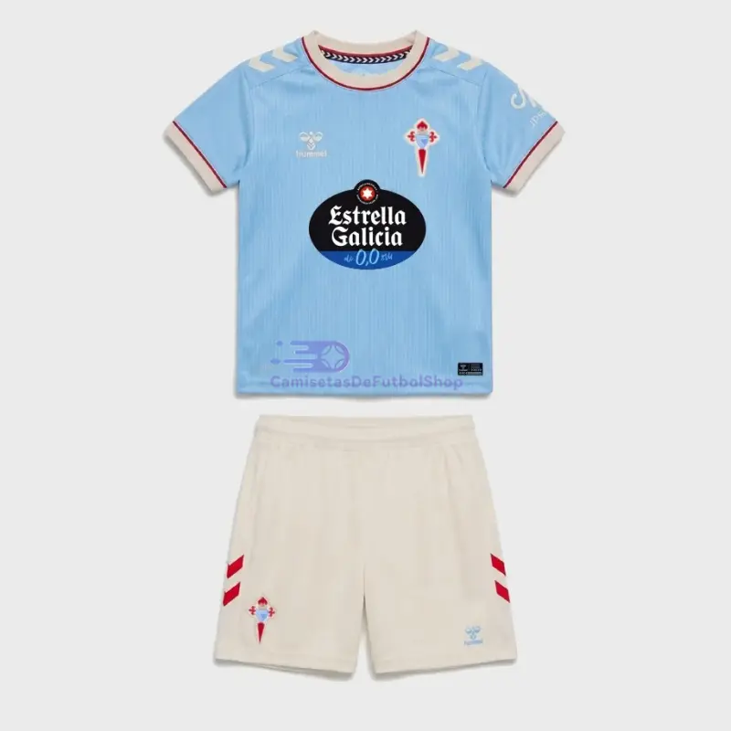 Camiseta Celta De Vigo 2026/2027 1ª Equipación Azul Niño Kit