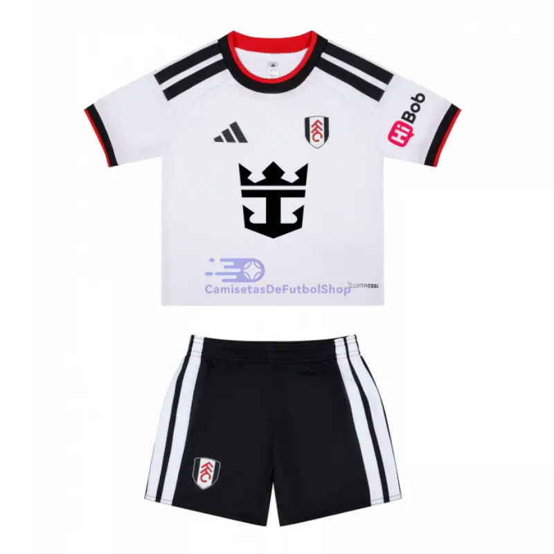 Camiseta Fulham F.C 2026/2027 1ª Equipación Blanco Niño Kit