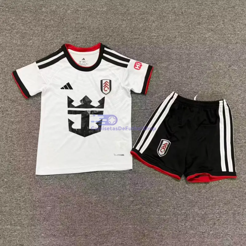 Camiseta Fulham F.C 2026/2027 1ª Equipación Blanco Niño Kit
