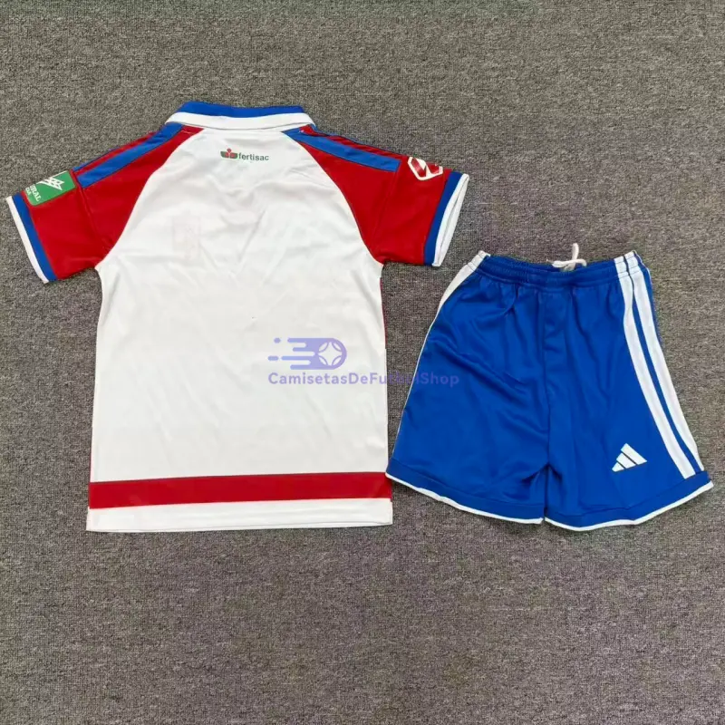 Camiseta Granada 2026/2027 1ª Equipación Rojo/Blanco Niño Kit con Parche La Liga