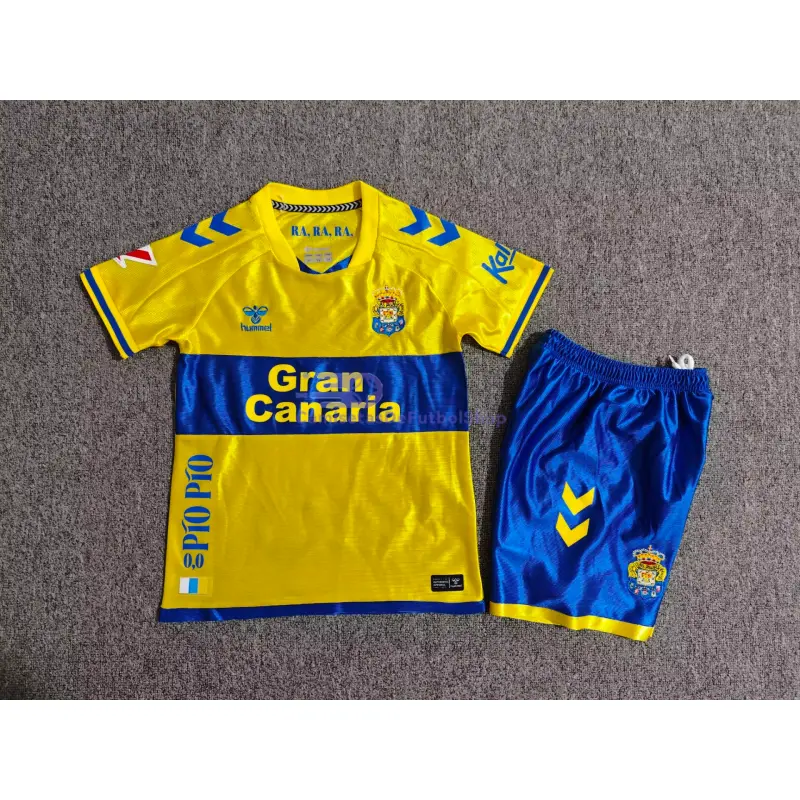 Camiseta Las Palmas 2026/2027 1ª Equipación Amarillo Niño Kit con Parche La Liga