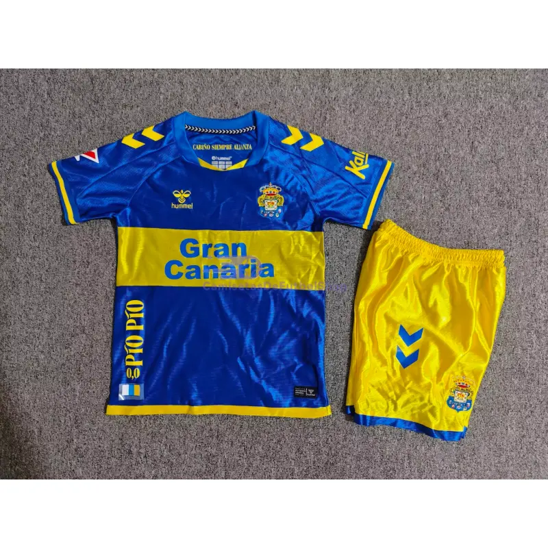 Camiseta Las Palmas 2026/2027 2ª Equipación Azul Niño Kit con Parche La Liga